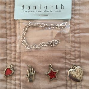 Hearts Bracelet - NEW from Danforth Pewter
